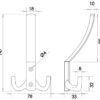 GA2001 Vittoria Double Robe Hook