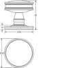 BUR100 Burlington Berkeley Mortice Door Knob