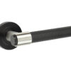 JMB105 Nero T-Bar Knurled Lever on Round Rose