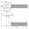 JMB400 Nero Mitred Knurled Black Door Handle