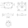 BUR2552 Burlington Range Matching Indicator Lock