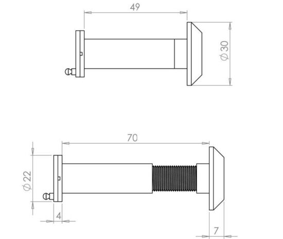 JV944/JV945 200 Degree Door Viewers