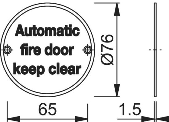 AR915 Automatic Fire Door Keep Clear Sign