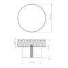 Wenlock Diamond Knurled Cupboard Knob