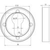 Nero Euro Profile Escutcheon Matt Black