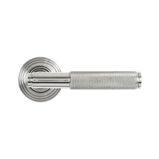 Polished Marine SS (316) Brompton Lever on Rose Set (Beehive)