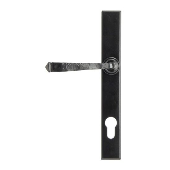 Black Avon Slimline Lever Espag. Lock Set