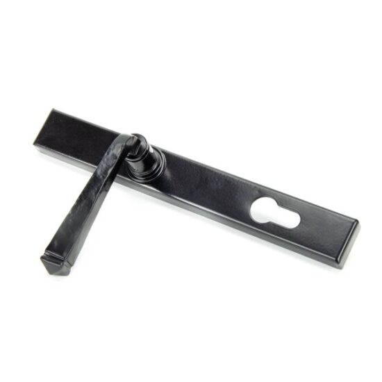 Black Avon Slimline Lever Espag. Lock Set