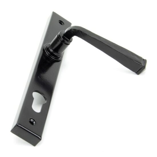 Black Avon Slimline Lever Espag. Lock Set
