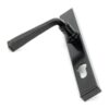 Black Avon Slimline Lever Espag. Lock Set