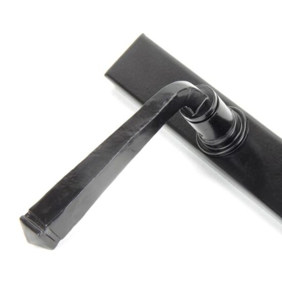 Black Avon Slimline Lever Espag. Lock Set