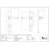 Black Avon Slimline Lever Espag. Lock Set