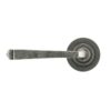 Pewter Avon Round Lever on Rose Set (Plain)