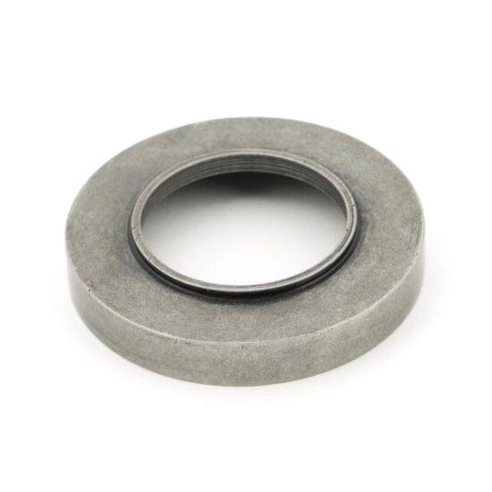Pewter Avon Round Lever on Rose Set (Plain)